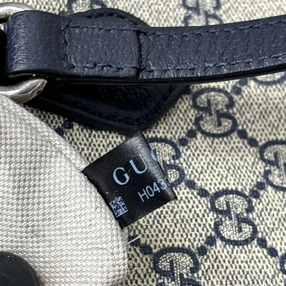 Gucci GG Supreme Monogram Textured Calfskin Web Medium Ophidia Shopping Tote - Picture 12 of 16